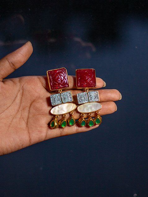 JAIPURI POLKI STAMP STONE